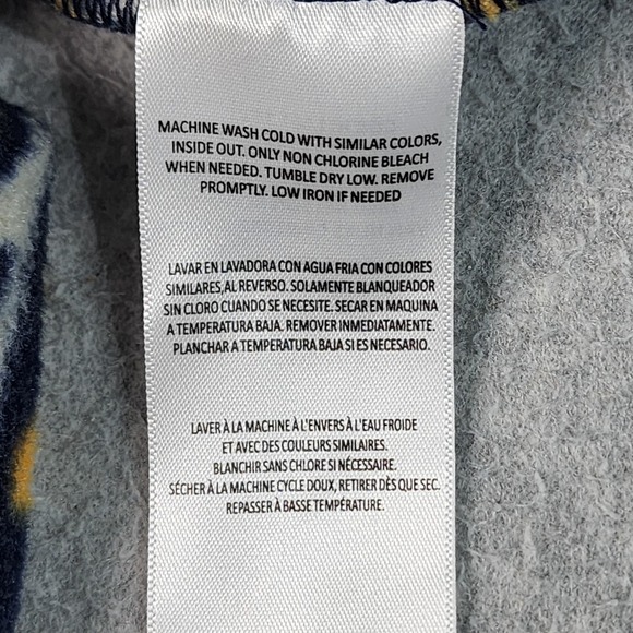 Body Glove Full-Zip Fleece Jacket Mens Size‎ Large Blue Yellow Pocket Sweatshirt - Picture 13 of 16